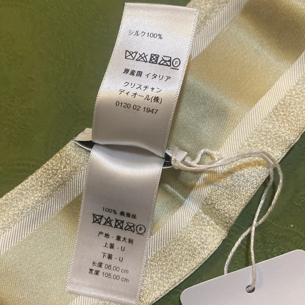 CHRISTIAN DIOR Silk Pixel Zodiac Mitzah Scarf
